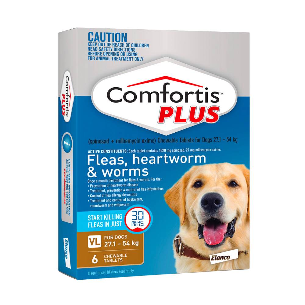 Comfortis Plus Tab 27.1-54kg Brown 6pk