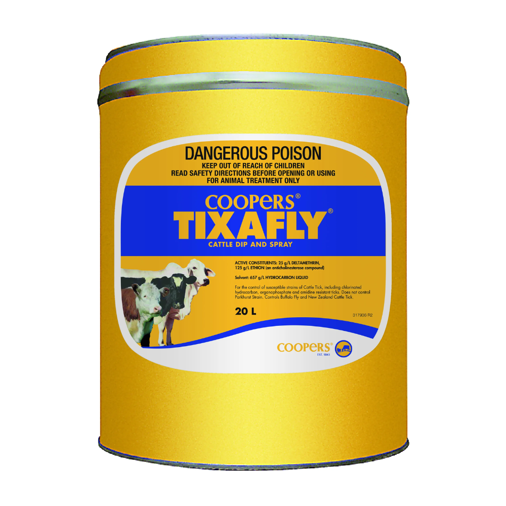 Tixafly 20L ControlCattleParasites UN3018 CL6.1 PGII