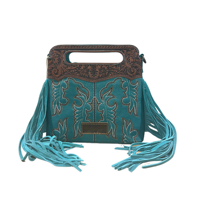 Wrangler Embroidered Fringe Crossbody Bag