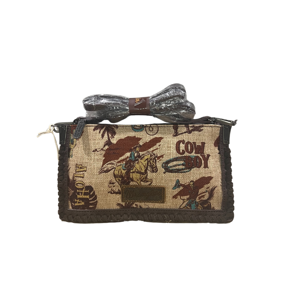 Wrangler Printed Crossbody Clutch Bag