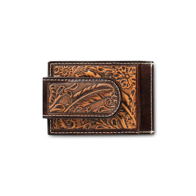 Ariat Feather Embossed Money Clip