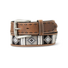 Ariat Mens Diamond Inlay Chocolate Belt