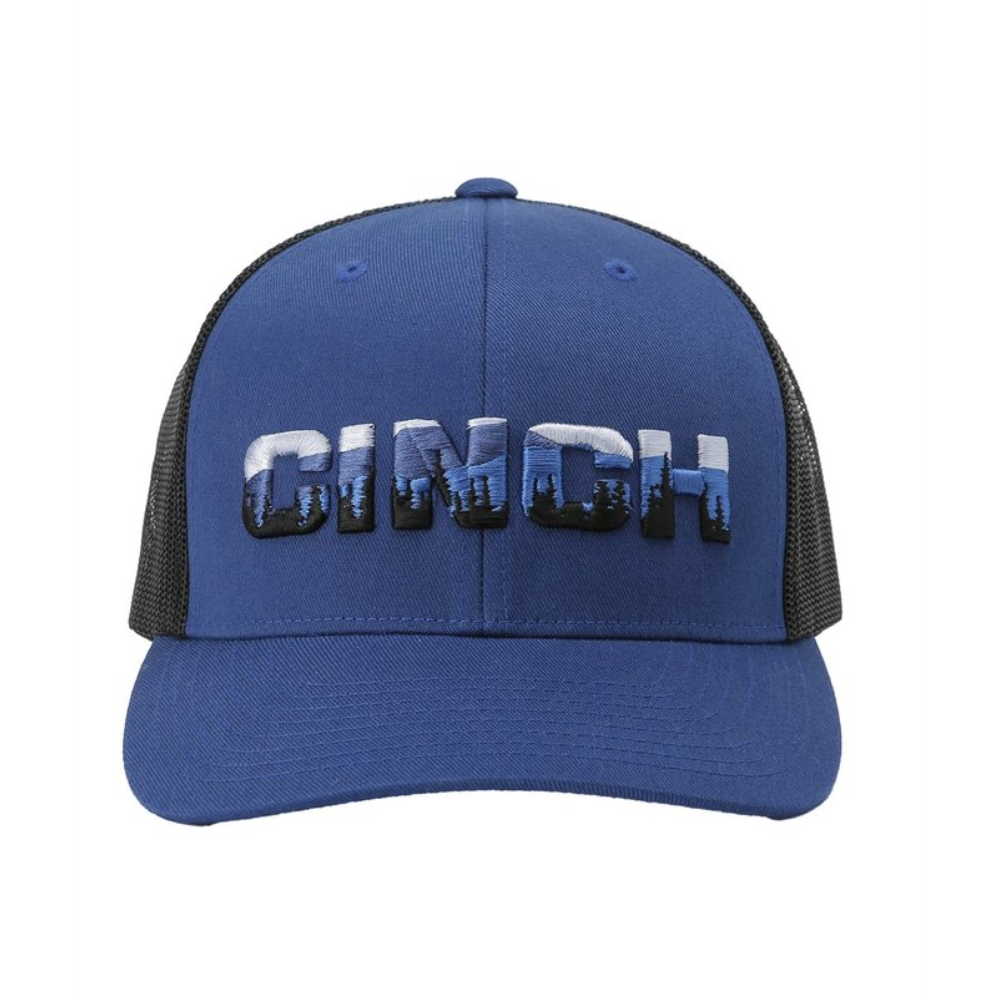 Cinch Adult Blue Black Truckers Cap