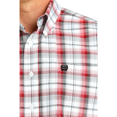 Cinch Mens Plaid Button Down Western Shirt