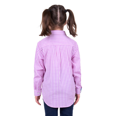 Hard Slog Boys/Girls Ayla Half Button LS Shirt