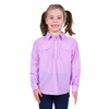 Hard Slog Boys/Girls Ayla Half Button LS Shirt