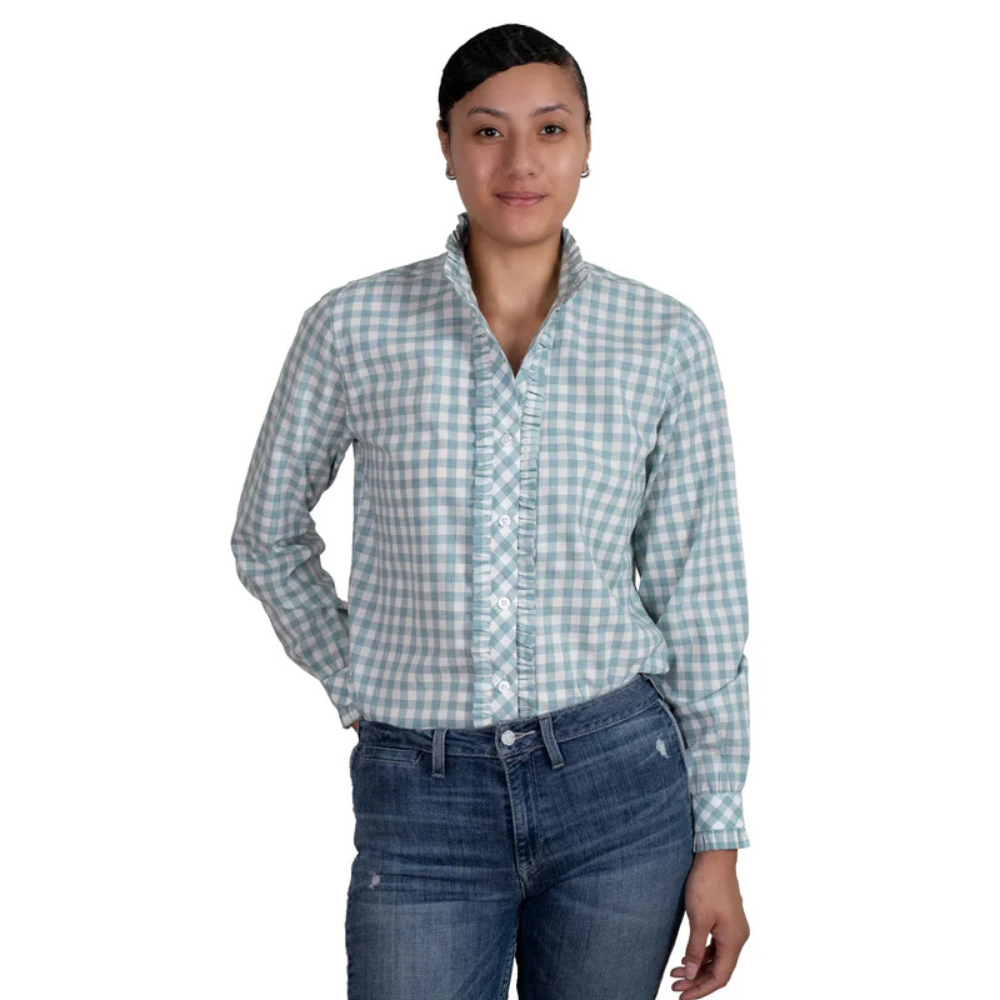 Just Country Womens Abbey Frills Full Button Long Sleeve Shirt