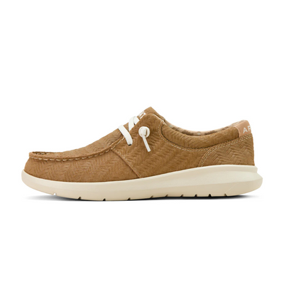 Ariat Womens Tan Woven Emboss Lace Up Hilo
