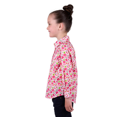 Hard Slog Kids Sisu Half Button LS Shirt