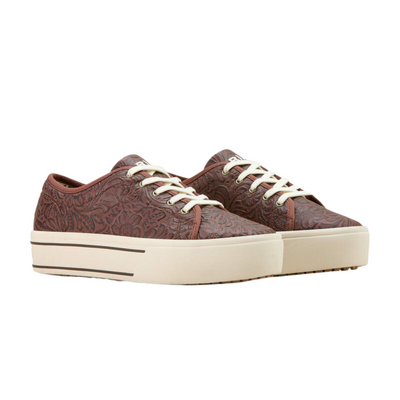 Ariat Womens Floral Embossed Skylar Lace Up