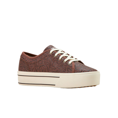 Ariat Womens Floral Embossed Skylar Lace Up