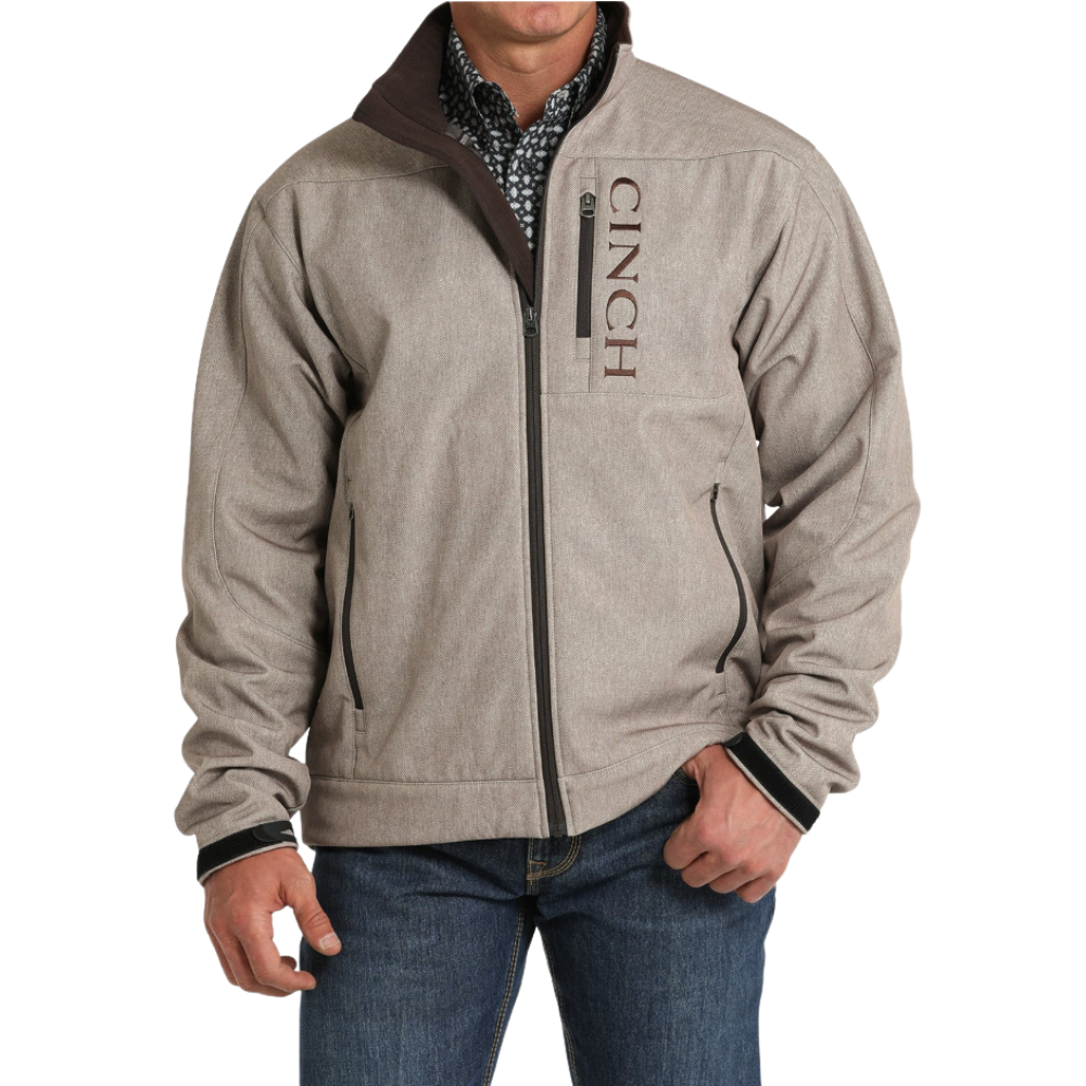 Cinch Mens Bonded Logo Print Jacket