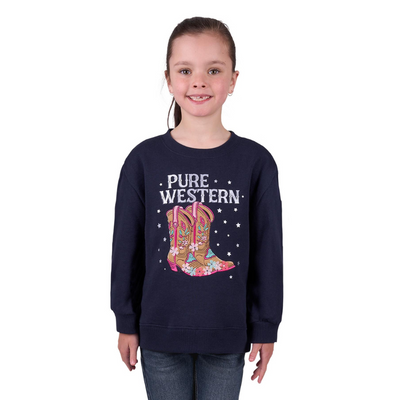 Pure Western Girls Sienna Crew Jumper