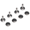 Rivets Two Piece Medium 100pk Nickel Plated