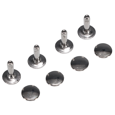 Rivets Two Piece Medium 100pk Nickel Plated
