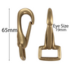 Snaphook Fixed Ridge Eye Brass