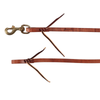 Harness Leather Rein w/ Waterloops 1/2in Brass
