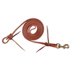 Harness Leather Rein w/ Waterloops 1/2in Brass