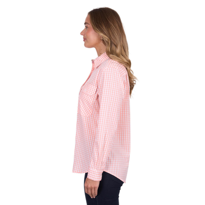 Hard Slog Womens Jen Half Button LS Shirt