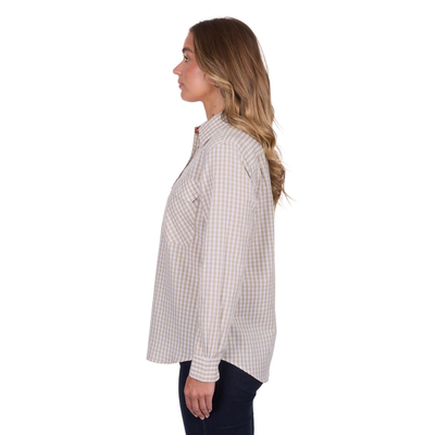 Hard Slog Womens Sara Half Button LS Shirt
