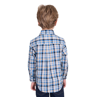 Hard Slog Boys Gibson Half Button LS Shirt