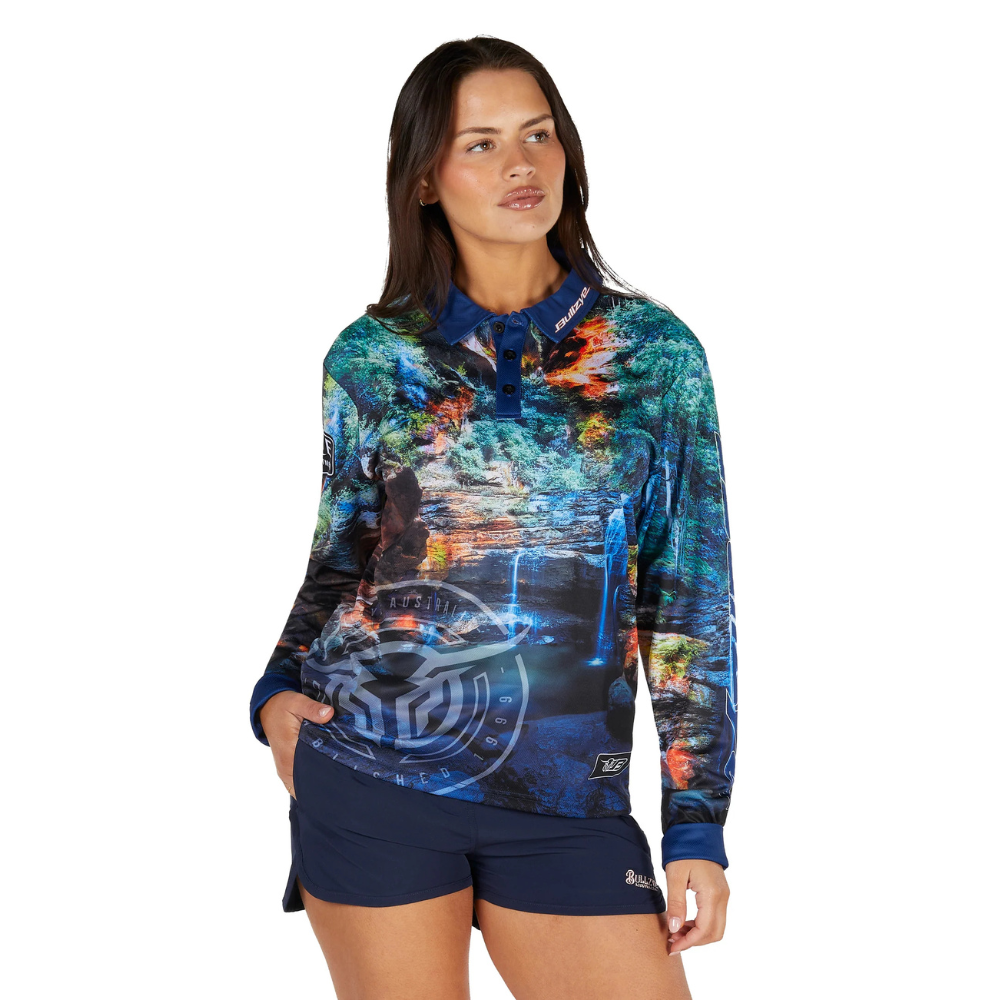Bullzye Womens Waterfall LS Fishing Shirt