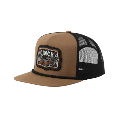 Cinch Adult Brown Black Mesh Back Cap