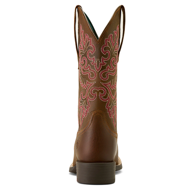Ariat Womens Round Up Wide Square Toe Stretch Top Boot