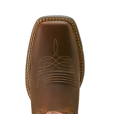 Ariat Womens Round Up Wide Square Toe Stretch Top Boot