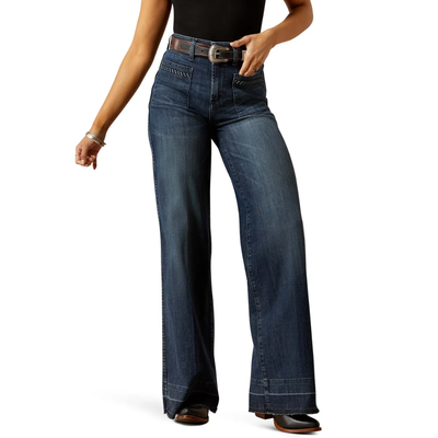Ariat Womens Ultra High Rise Wide Leg Jill Jeans