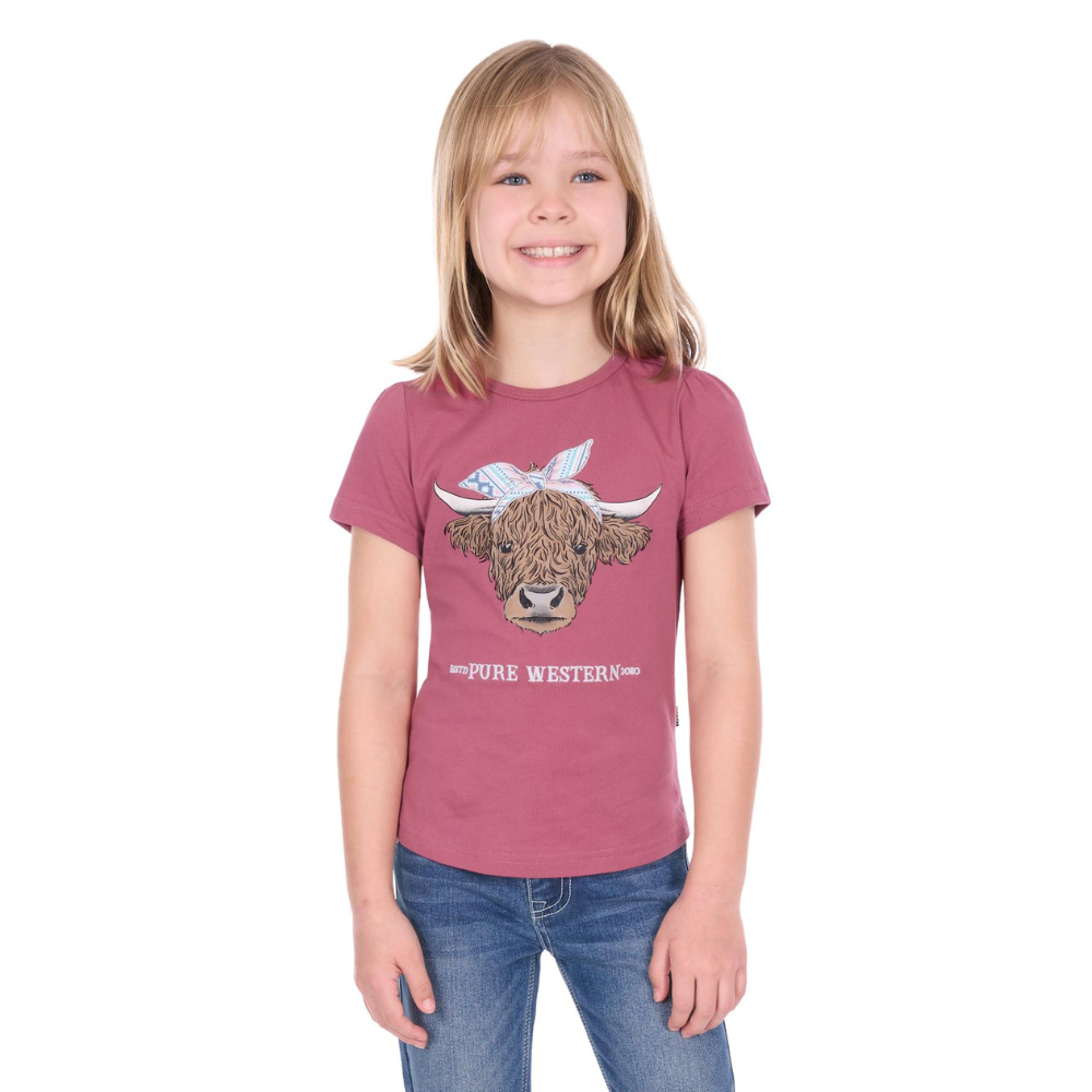 Pure Western Girls Estelle Short Sleeve Tee