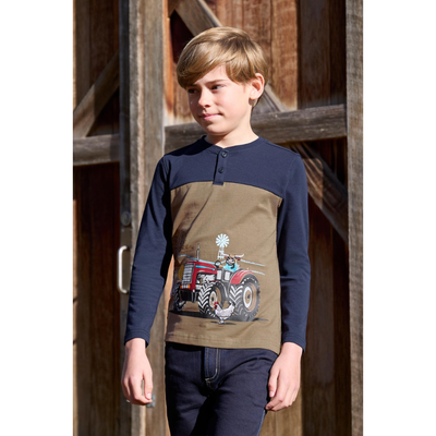 Thomas Cook Boys Karl Henley Long Sleeve Tee