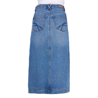 Thomas Cook Womens Nova Midi Stretch Denim Skirt