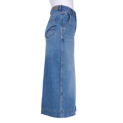 Thomas Cook Womens Nova Midi Stretch Denim Skirt