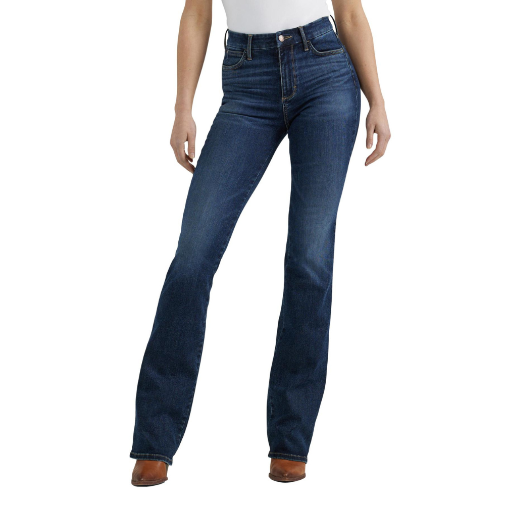 Wrangler Womens Bespoke High Rise Bootcut Stretch Jeans