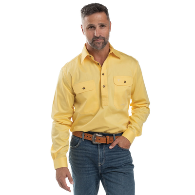 Just Country Mens Cameron 1/2 Button Workshirt