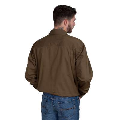 Just Country Mens Cameron 1/2 Button Workshirt