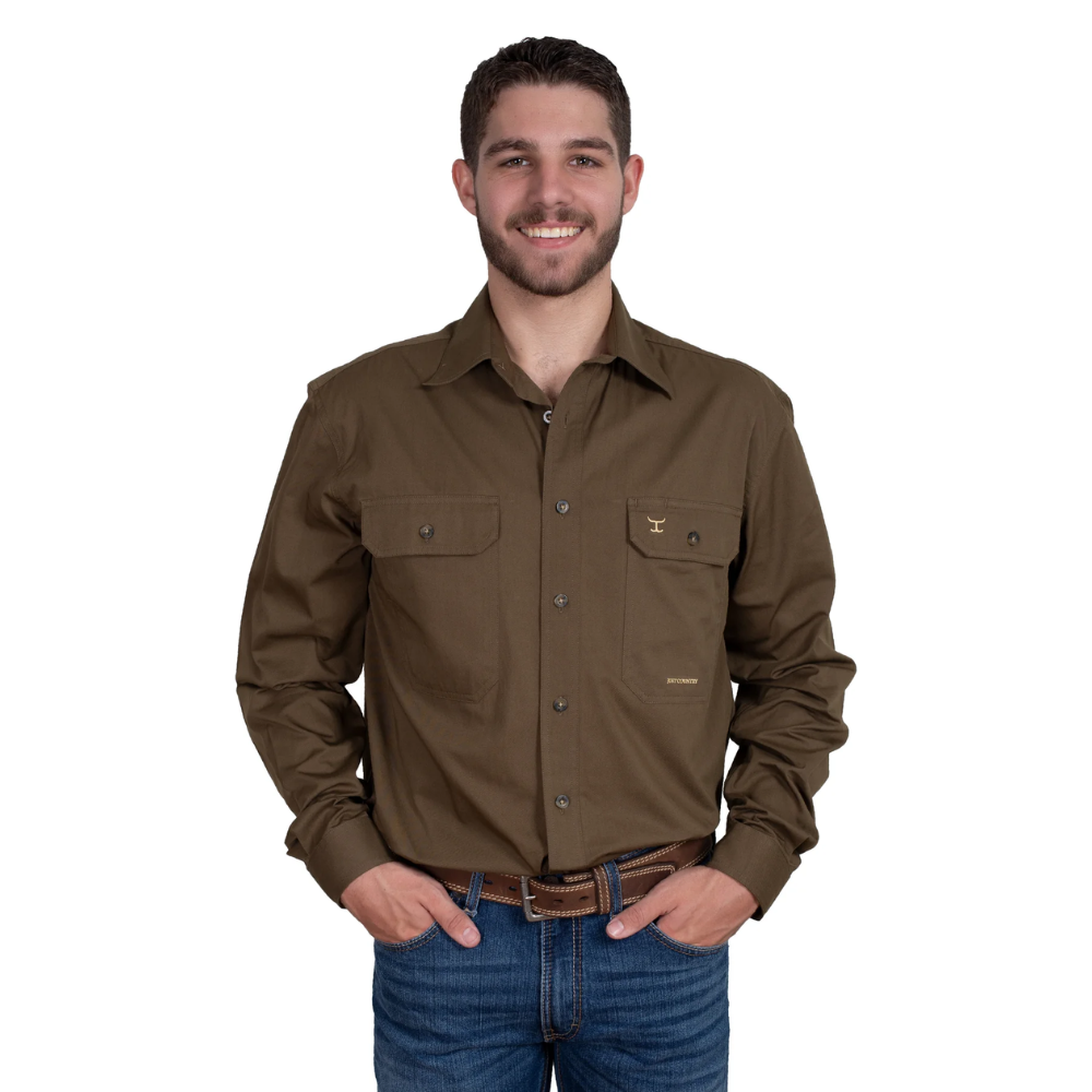 Just Country Mens Evan Full Button Workshirt