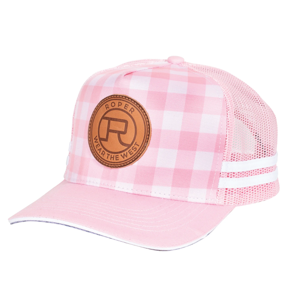 Roper Adult Mini Plaid Trucker Cap