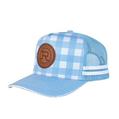 Roper Adult Mini Plaid Trucker Cap