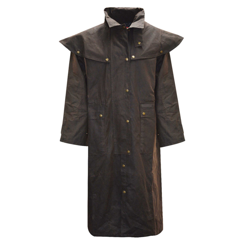 Thomas Cook Mens High Country Oilskin Long Coat