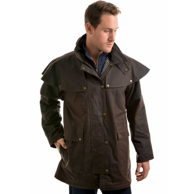 Thomas Cook Mens High Country Oilskin Short Coat