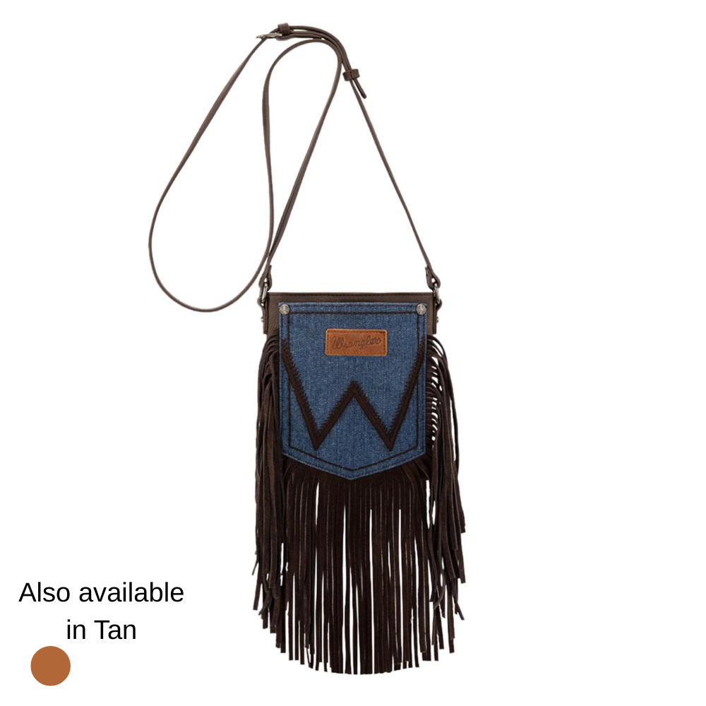 Wrangler Denim Pocket Fringe Bag