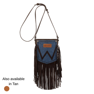 Wrangler Denim Pocket Fringe Bag