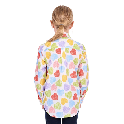 Hard Slog Kids Polly Half Button LS Shirt