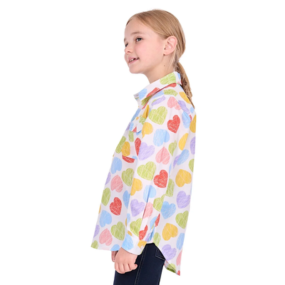 Hard Slog Kids Polly Half Button LS Shirt