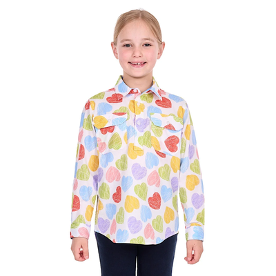 Hard Slog Kids Polly Half Button LS Shirt