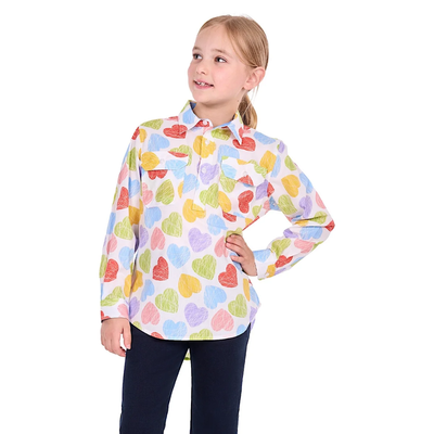 Hard Slog Kids Polly Half Button LS Shirt