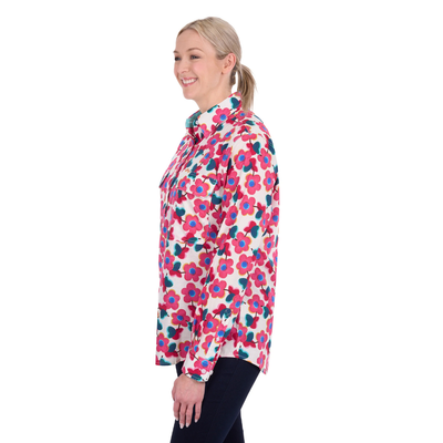 Hard Slog Womens Lorri Half Button LS Shirt