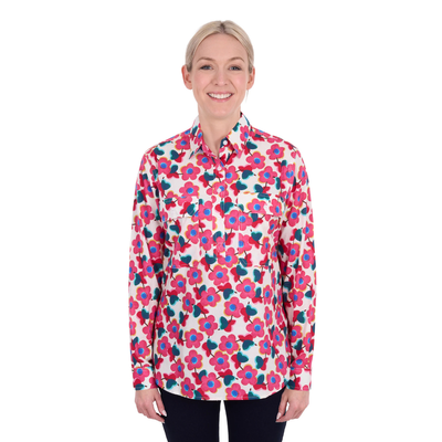 Hard Slog Womens Lorri Half Button LS Shirt
